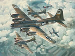 "Fortresses Engaged" - Keith Ferris - B-17 Flying Fortress World War II Art